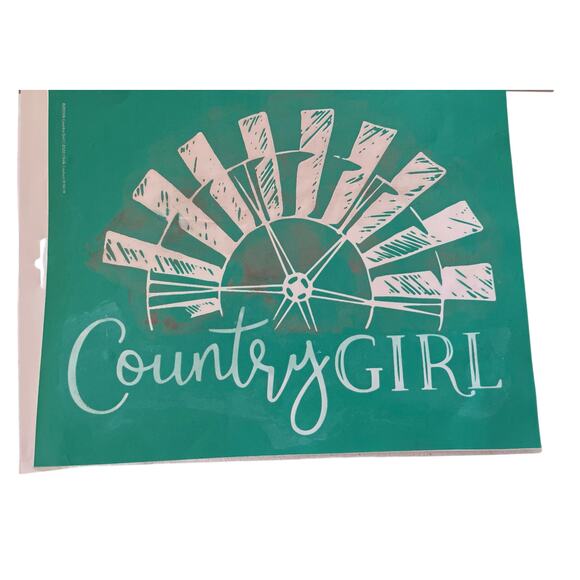Country 4 8.5 x 11 Chalk Couture Reusable Transfers - Picture 2 of 7